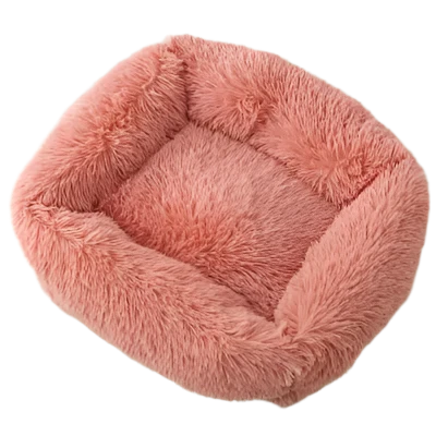 Luxury pet bed designed for dogs and cats, featuring soft plush fabric and a durable base for ultimate comfort and long-lasting use