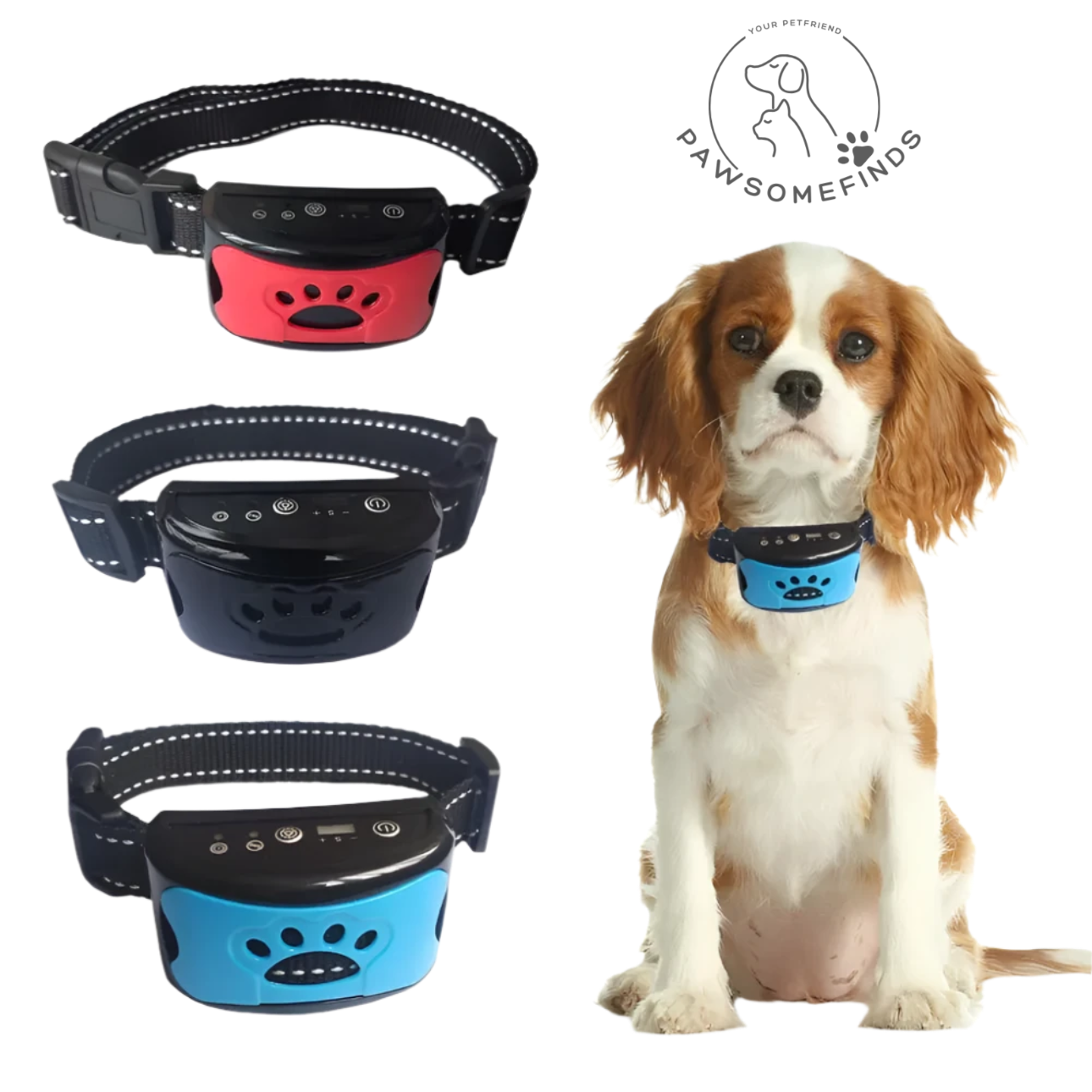  Automatic anti barking collar for dogs with gentle vibrations and sound technology, designed to reduce excessive barking, promote humane training, and ensure peaceful mornings and stress-free walks.