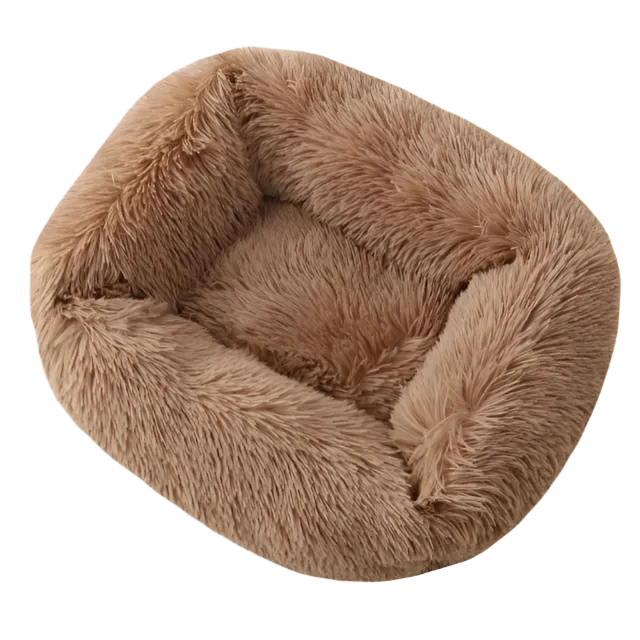 Luxury pet bed designed for dogs and cats, featuring soft plush fabric and a durable base for ultimate comfort and long-lasting use